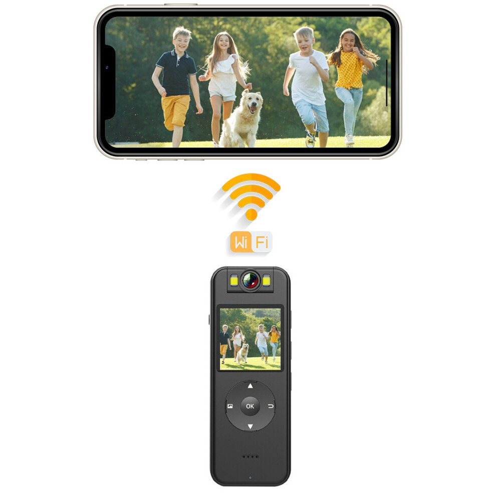 Body Cam 4K Ultra HD Wifi Tragbare RÃ¼ckclip-Kamera