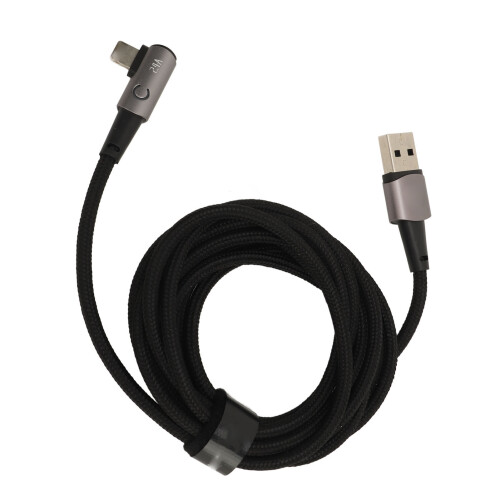 Für iPhone-Ladekabel, 90 Grad, 2 m, einfach zu 2