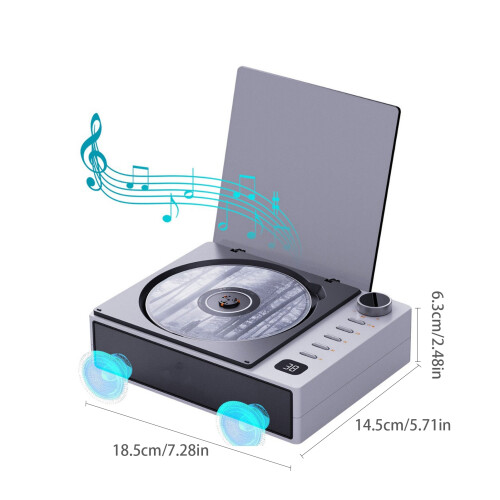 Tragbarer CD-Player mit Lautsprechern, 2