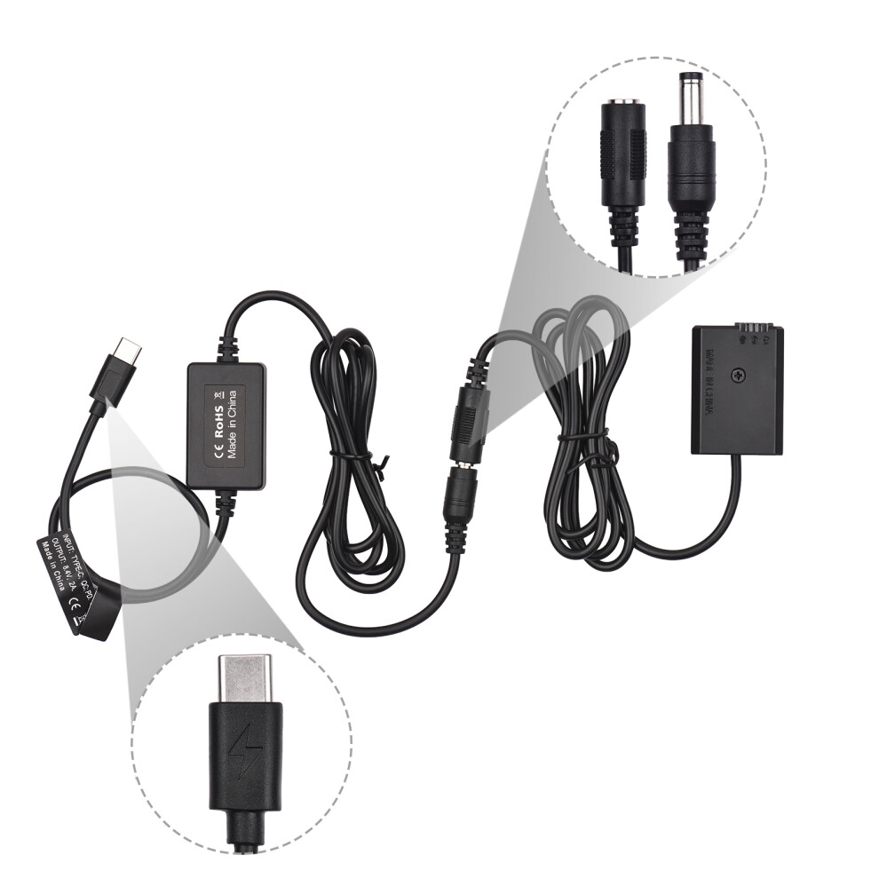Pd Usb Typ-C Kabel Zu Np-Fw50 Dummy Batterie Dc 8141948164101