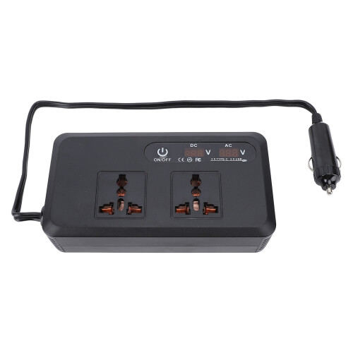 200 W DC-AC-Auto-Wechselrichter, 12 V DC, USB Typ 2