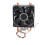 Mini-CPU-Kühler, 2 Heatpipes, hoher Luftstrom, 1