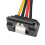10er-Pack SATA-Kabel, 15-polig, 90-Grad-Stecker 14