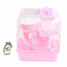 Hamsterkäfig mit 2 Ebenen, großer Raum, hohes
