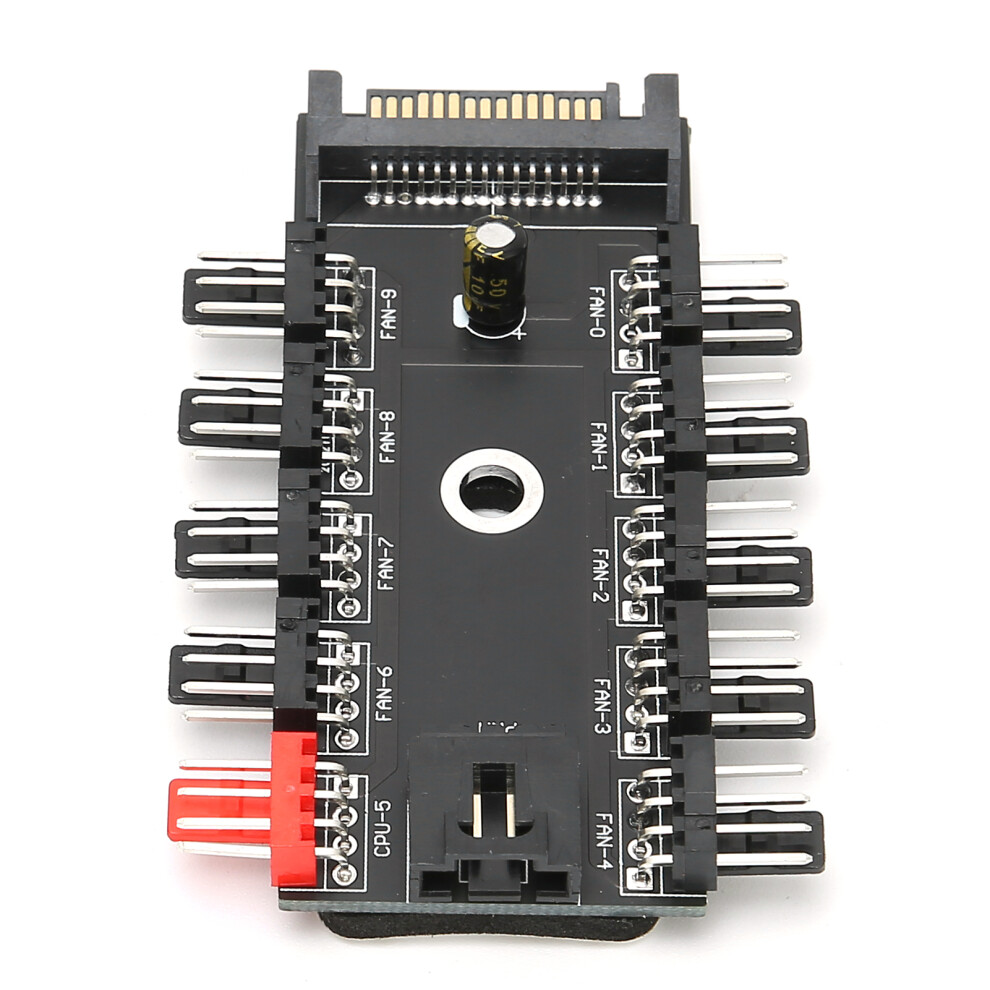 Fan Hub 4 ÂPin Pwm Integrierte Netzteil Adapter 8141948170195