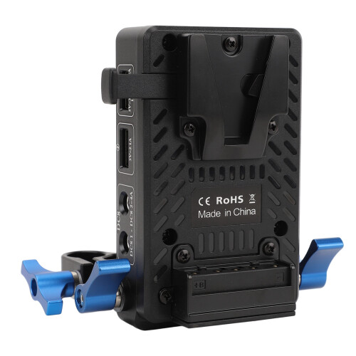 V-Mount-Batterieplatte, 7 Ausgänge,