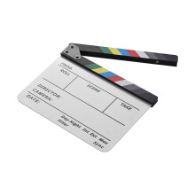 Trocken abwischbare Filmklappe aus Acryl für