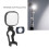 LED-Videoleuchte mit Stativ, 1/8-Filter und 15