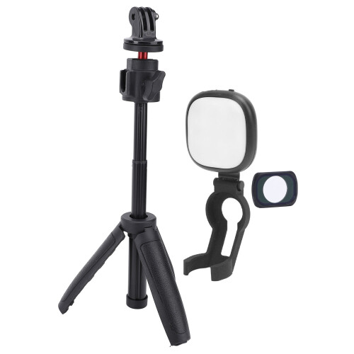 LED-Videoleuchte mit Stativ, 1/8-Filter und 2
