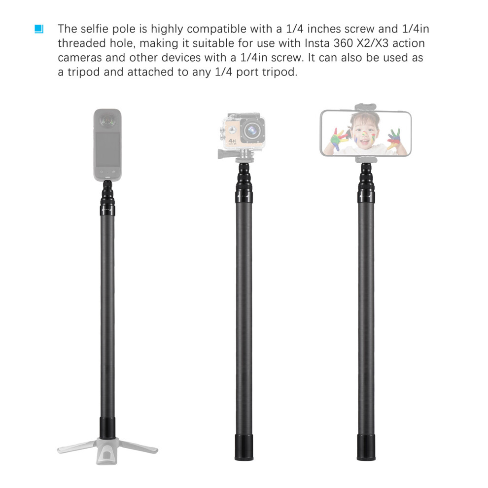 Andoer 2,1 Meter/82,6 Zoll Tragbarer Selfie-Stick, 8141948177682