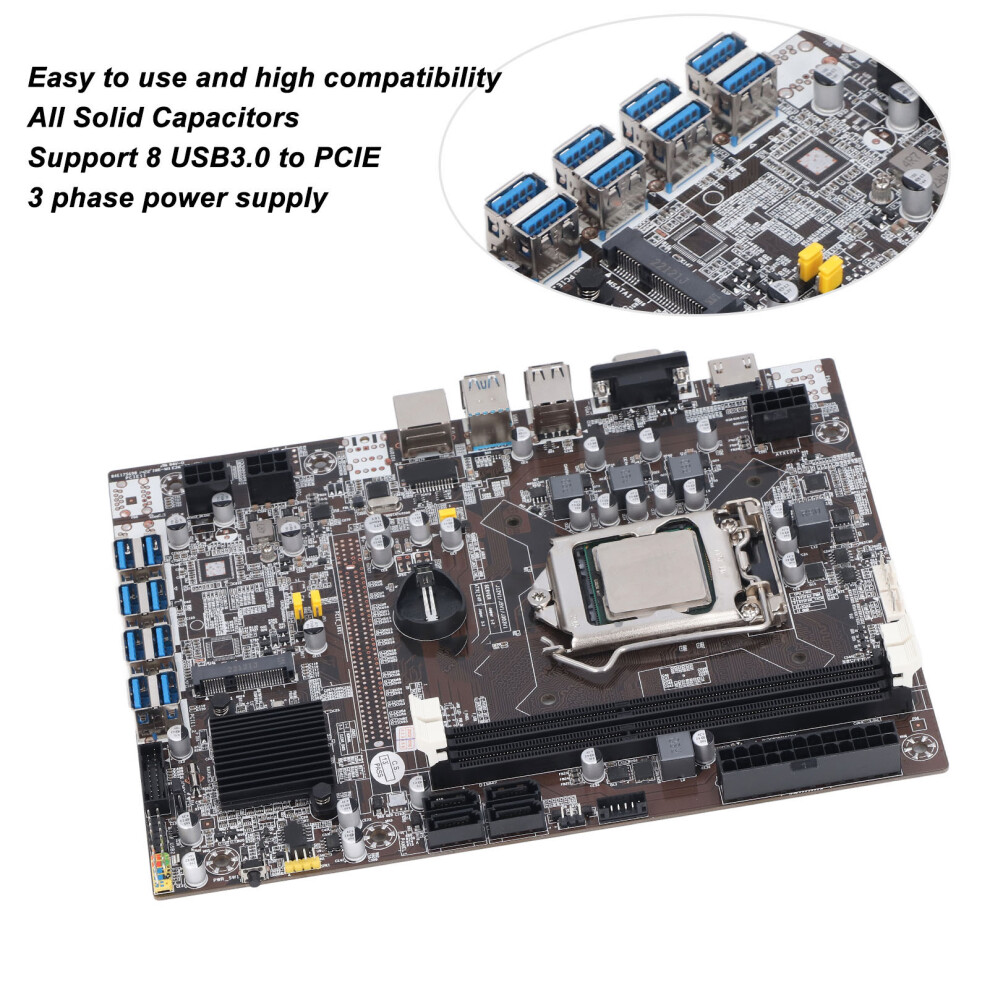 Ddr3 Miner Motherboard Lga 1155 8 Usb3.0 8141948193392