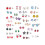 30 Paar Ohrstecker-Set, exquisite, modische, bunte 2
