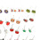 30 Paar Ohrstecker-Set, exquisite, modische, bunte 9