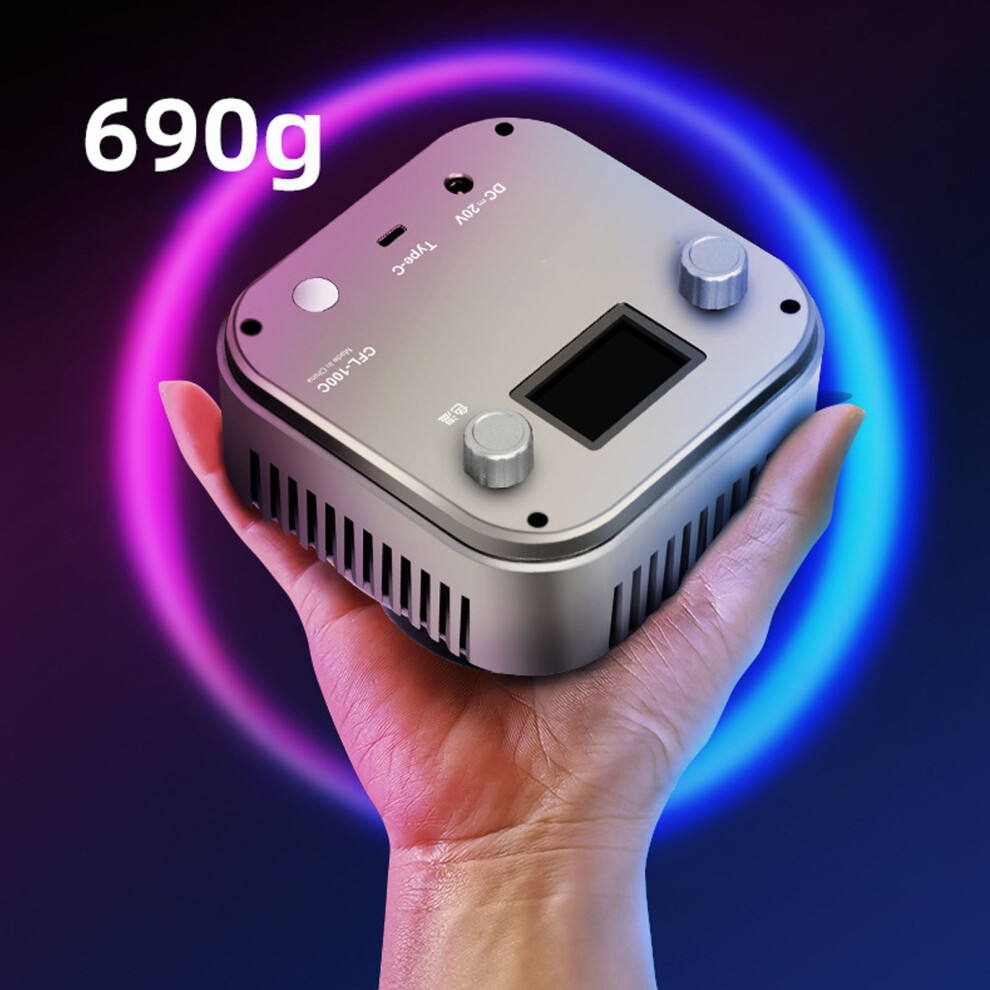 Rgb-Videoleuchte, 100 W, App-Steuerung, 3000 K Bis 8141948186172