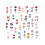 30 Paar Ohrstecker-Set, exquisite, modische, bunte 4