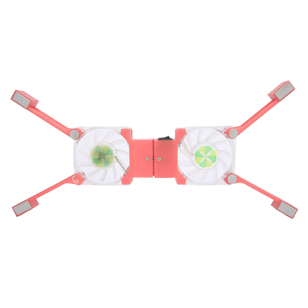 Drs03 Klappbares Laptop-Kã¼Hlpad, Doppellã¼Fter, Pink 8141948205354