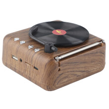 Mini-Retro-Vinyl-Plattenspieler-Lautsprecher,