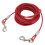 Hunde-Anbindekabel, Stahldraht, Doppelkopf, 9