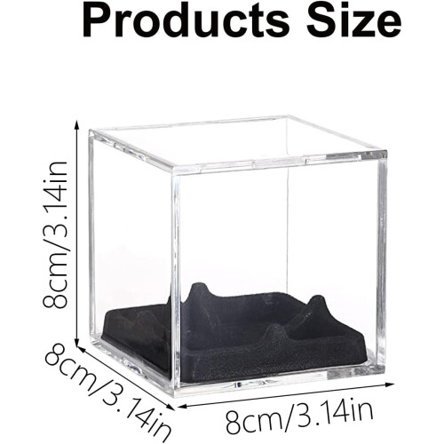 Baseball display case, acrylic baseball holder, transparent display cube box, baseball storage box, protective cover 1