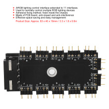 11 weg Splitter Hub 3PIN ARGB Interface Extender