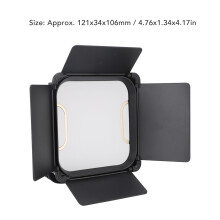 LED-Videolichtpanel mit Torblende, 138 LEDs, 30 W,