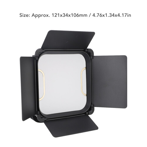 LED-Videolichtpanel mit Torblende, 138 LEDs, 30 W,