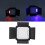 LED-Videolichtpanel mit Torblende, 138 LEDs, 30 W, 10