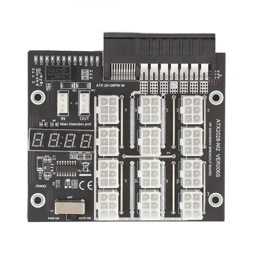 Mining Gpu Breakout Board 12 Port 6Pin Led 8141948225178
