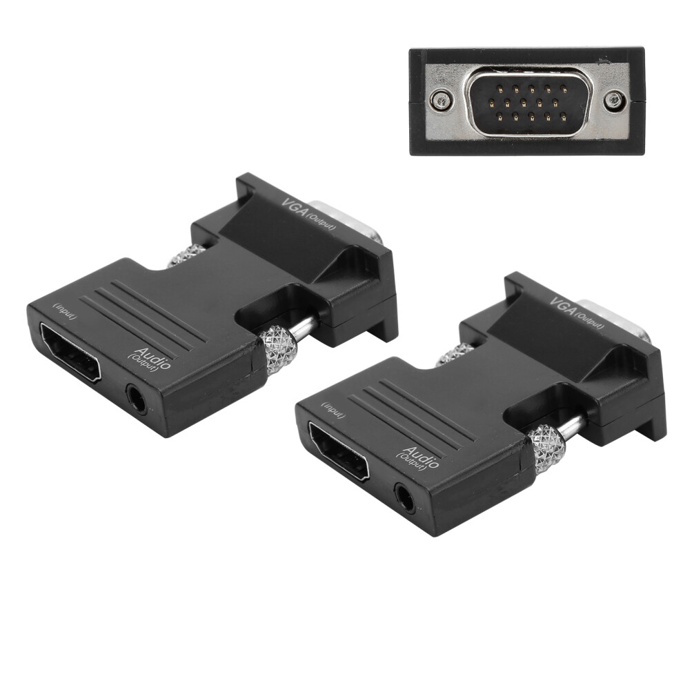 Stã¼Cke 1080P Fã¼R Hdmi Zu Vga Konverter Mit Video 8141948228421