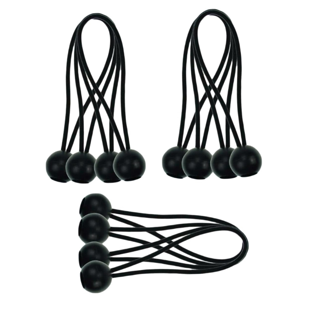 Elastic Rope With Ball Head Bungee Cord Guy Ropes For Tents, Tarpaul And Gazebos. Versatile Rubber Tensioners For Outdoor Activities. 9365049529617