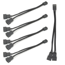 5 stücke Fan Splitter Kabel 1 zu 2 Konverter 3pin