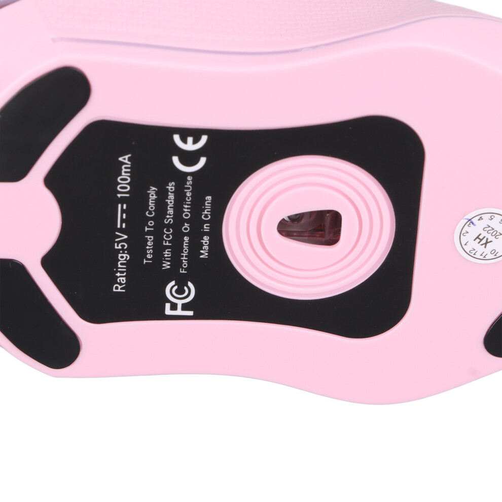 Led-Maus Typ C-Schnittstelle, Tragbar, Leiser Pink 8141948195037