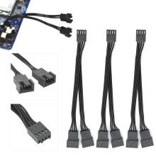 3Pcs 4Pin 1 zu 2 Ärmeln YSplitter Adapter Kabel