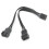 3Pcs 4Pin 1 zu 2 Ärmeln YSplitter Adapter Kabel 15