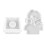 Delicate Fondant Molds, 3D Shaped Silicone-with square base 1