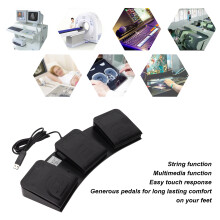 USB-Fußpedal, Dreifachtasten, MIDI-Controller,