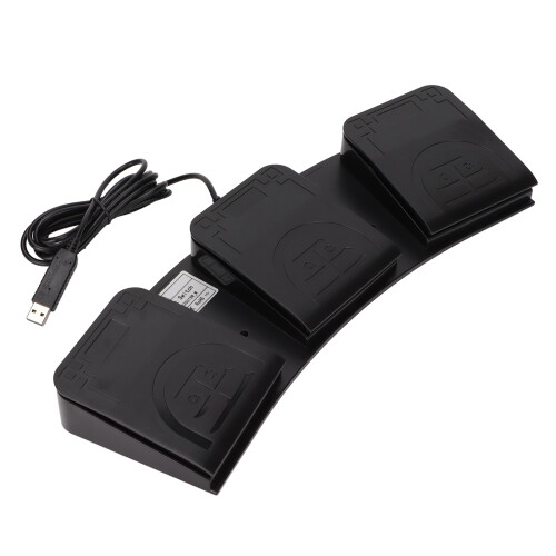 USB-Fußpedal, Dreifachtasten, MIDI-Controller, 1