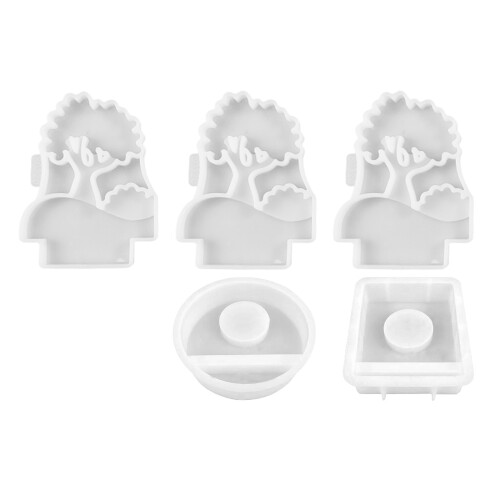Delicate Fondant Molds, 3D Shaped Silicone-with square base 1