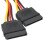 2Pcs Festplatte Netzkabel 4Pin IDE 15Pin SATA 13