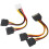 2Pcs Festplatte Netzkabel 4Pin IDE 15Pin SATA 8