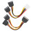 2Pcs Festplatte Netzkabel 4Pin IDE 15Pin SATA 6