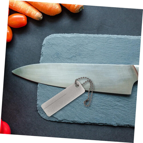 2 x Whetstone Sharpener Whetstones Tool Grinding Stones for Outdoor Use Rectangular Grinding Stone Sharpening Tool Diamond Silver 2