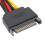 2Pcs Festplatte Netzkabel 4Pin IDE 15Pin SATA 14