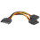 2Pcs Festplatte Netzkabel 4Pin IDE 15Pin SATA 10