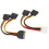 2Pcs Festplatte Netzkabel 4Pin IDE 15Pin SATA 3