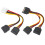 2Pcs Festplatte Netzkabel 4Pin IDE 15Pin SATA 2