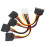 2Pcs Festplatte Netzkabel 4Pin IDE 15Pin SATA 7