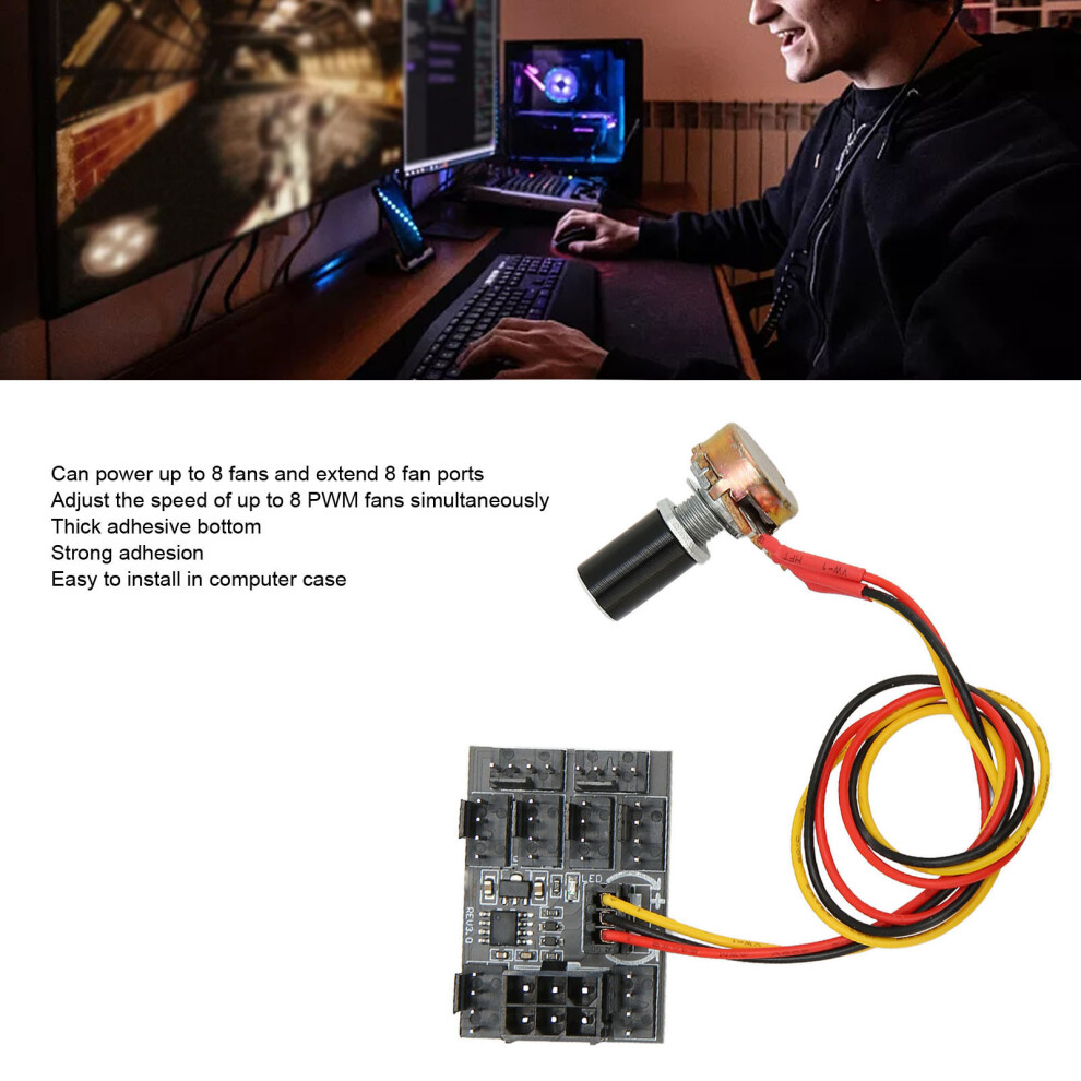Pwm-Lã¼Fter-Hub, Dc 12 V, 8-Kanal-Flexibilitã¤T, 8141948233173