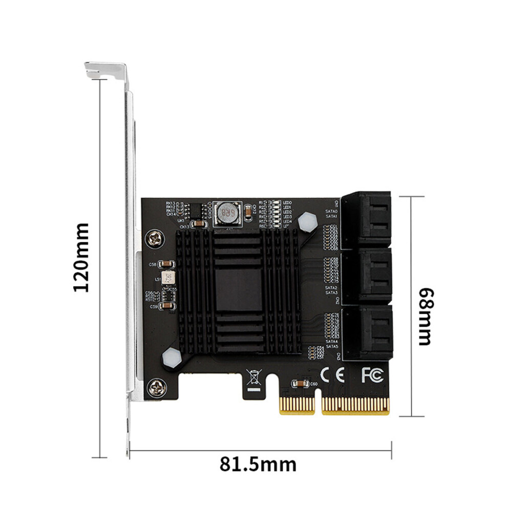 Pci E Auf Sata 3.0 Erweiterungskarte 6,0 Gbps 6 8141948225680