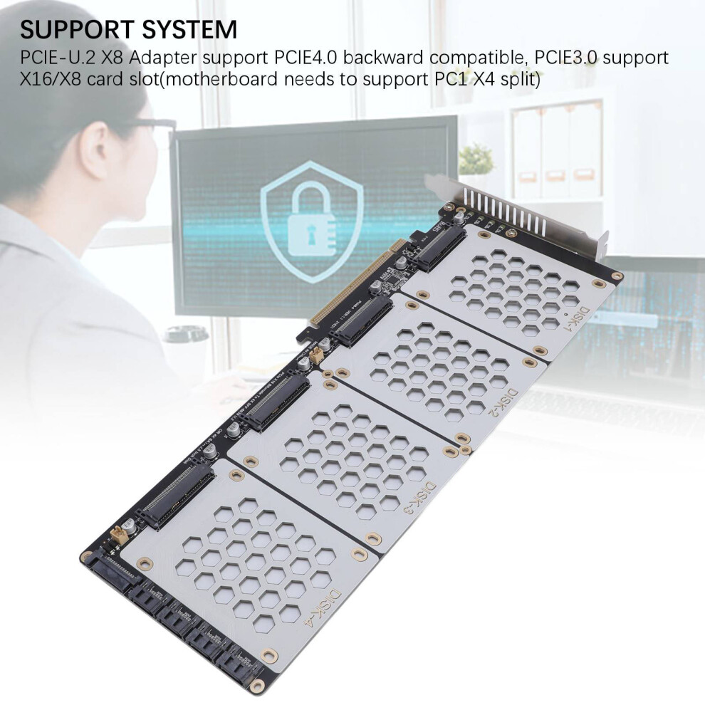 U.2 Nvme Zu Pcie 4,0 Adapter X8 Sff8639 2,5 In 8141948198212